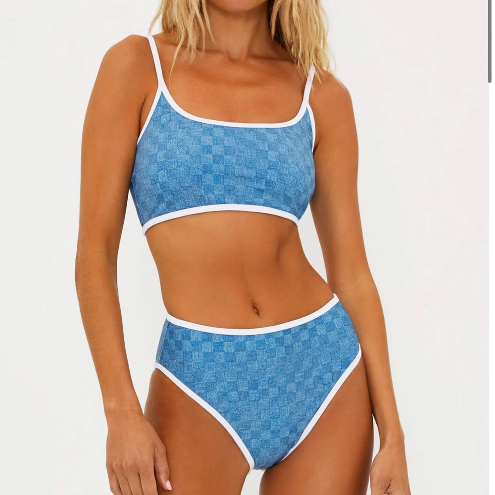 {Beach Riot} Brand New Denim Daze Bikini SET
